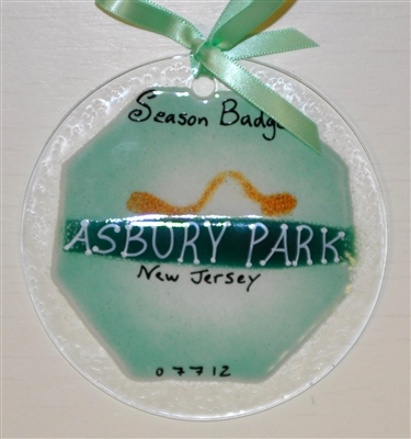 Beach Badge Asbury Park Seafoam Suncatchers