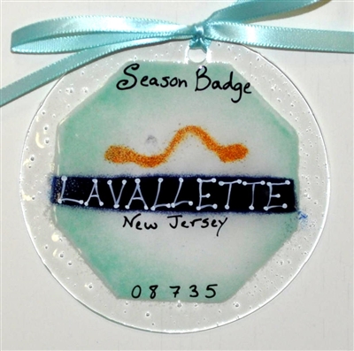 Any Town Beach Badge Mixed Color Suncatchers