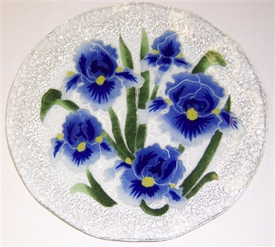 Blue Iris 12 inch Plate