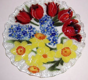 Bold Spring Floral 10.75 inch Plate
