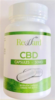 CBD Capsules, 50 mg