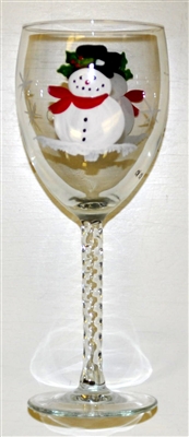 Frosty White Wine Glass