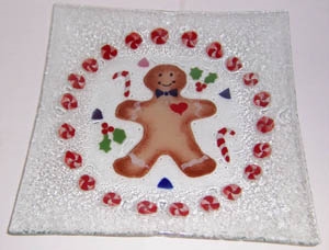 Gingerbread Large Square Plate