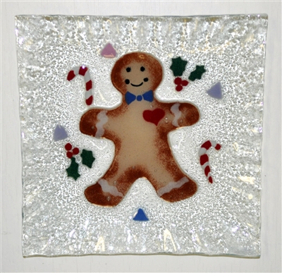 Gingerbread Small Square Plate