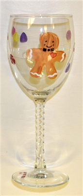 Gingerbread White Wine Glass
