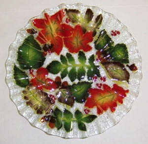 Fall Leaves 10.75 inch Plate