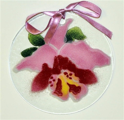 Pink Orchid Suncatcher