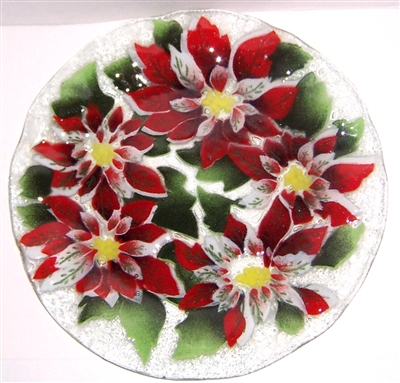 Poinsettia 14 inch Plate
