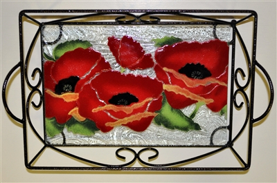 Poppy Small Tray (with Metal Holder)