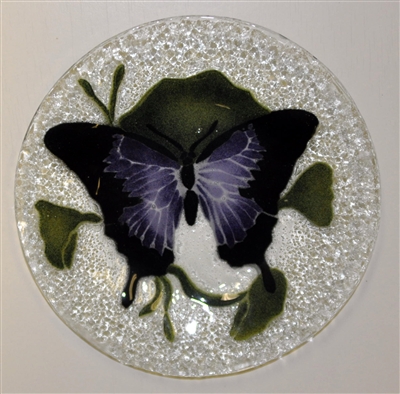 Purple Butterfly 9 inch Plate