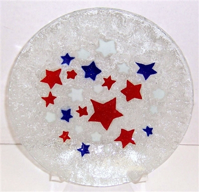 Red, White, and Blue Stars 9 inch Plate