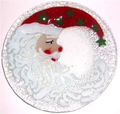Santa Moon 9 inch Plate