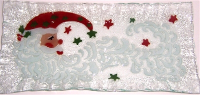 Santa Moon Rectangle Plate