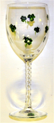 Shamrock White Wine Glass