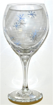 Snowflake Red Wine Glass