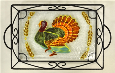 Turkey Small Tray (with Metal Holder)