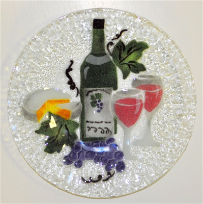 Wine and Cheese 9 inch Plate