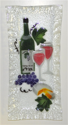 Wine and Cheese Rectangle Plate